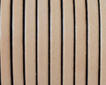 Flat Leather cord. 5x1.5mm. Natural-black. Best Quality.