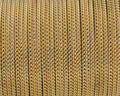 Flat Leather cord with chain. 6x2mm. Gold color. Best Quality.