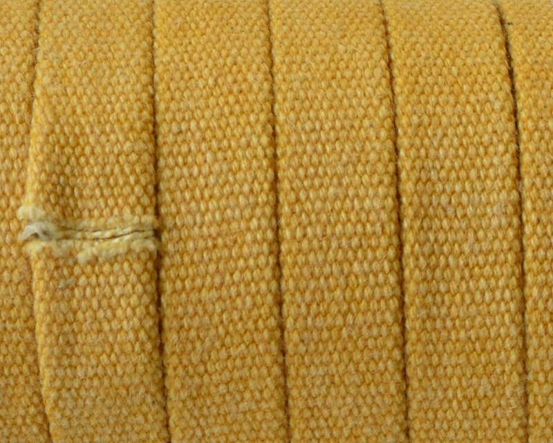 Jeans cloth Flat cord. 10x2mm. Yellow. Best Quality.