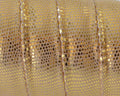 Cloth Flat Cord. 16mm. Snake engraved. Gold. Best Quality.