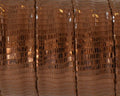 Cloth Flat Cord. 16mm. Snake engraved. Brown. Best Quality.