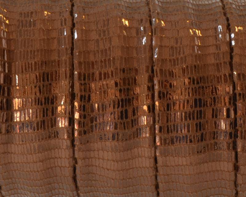 Cloth Flat Cord. 16mm. Snake engraved. Brown. Best Quality.