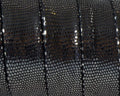 Cloth Flat Cord. 16mm. Snake engraved. Black. Best Quality.