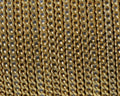 Flat Leather cord with chain. 14x2mm. Gold. Best Quality.