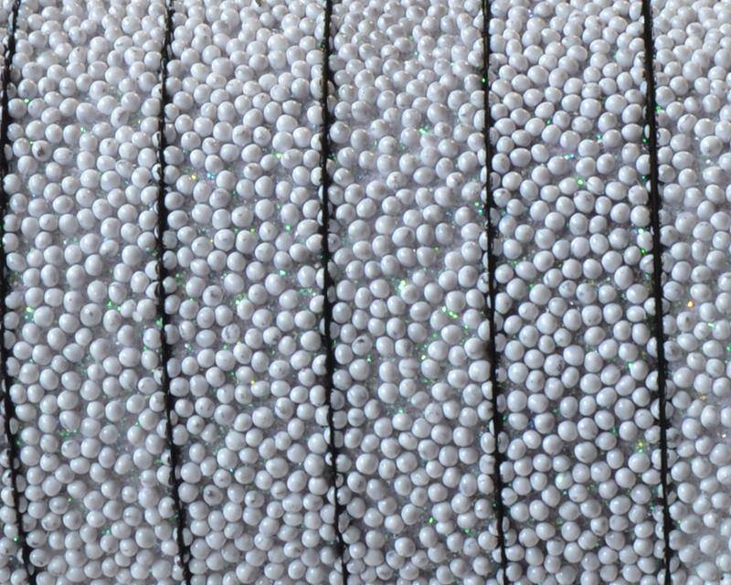 Flat Synthetic Caviar. 10x2.2mm. Light grey. Best Quality.