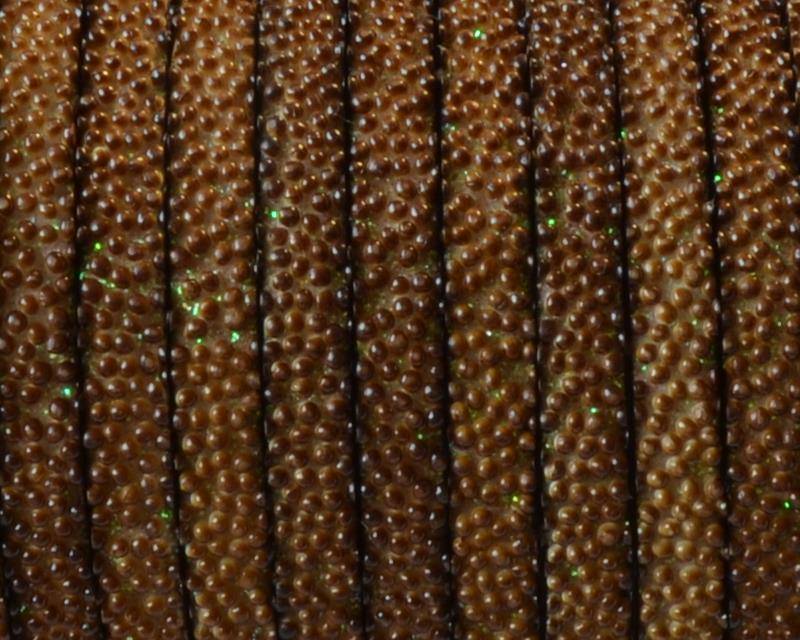 Flat Synthetic Caviar. 5x2mm. Brown. Best Quality.