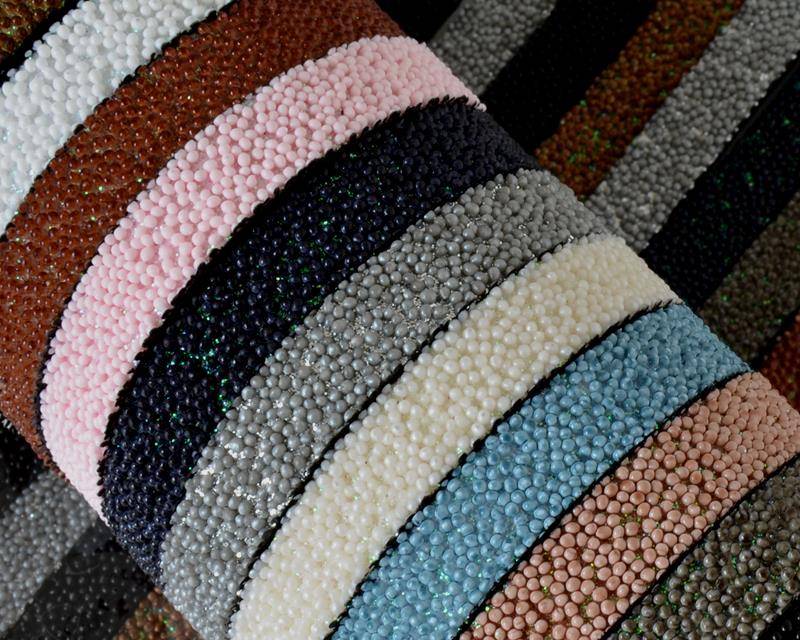 Flat Synthetic Caviar. 10x2.2mm. Best Quality. MIX. 20cm strand