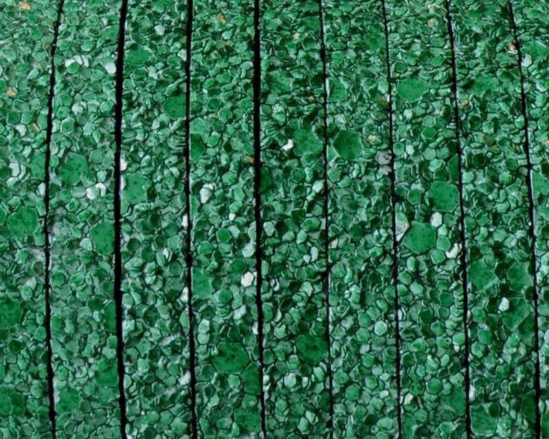 Synthetic fancy cord. Flat. 5x2mm. Green. Best Quality.