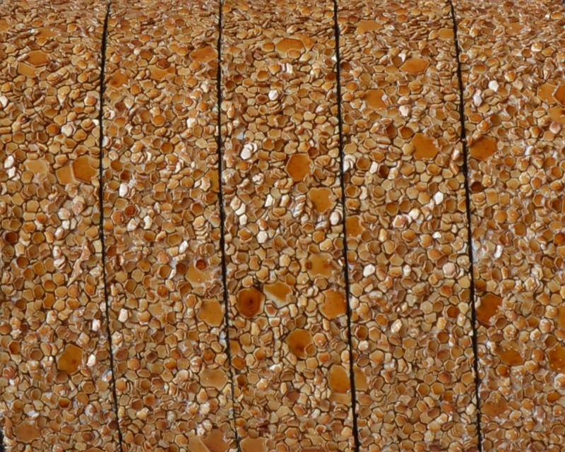 Synthetic Strand. Flat. 10x2mm. Brown. Best Quality.