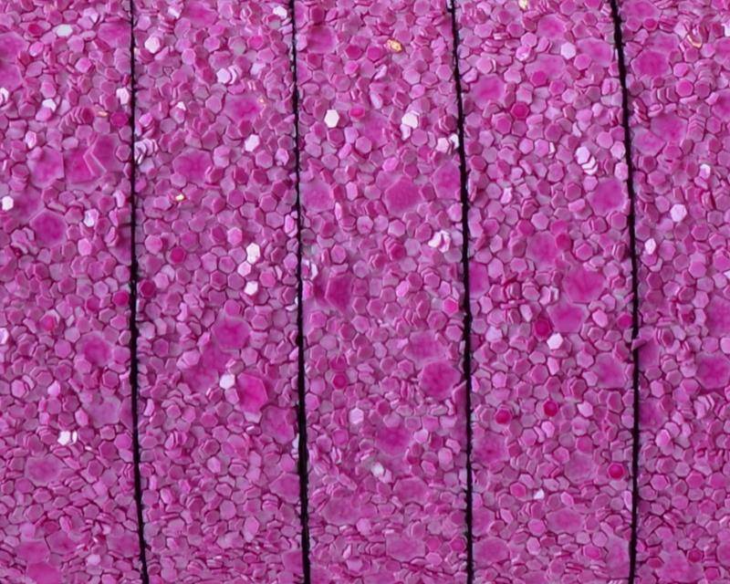 Synthetic Strand. Flat. 10x2mm. Fuchsia. Best Quality.