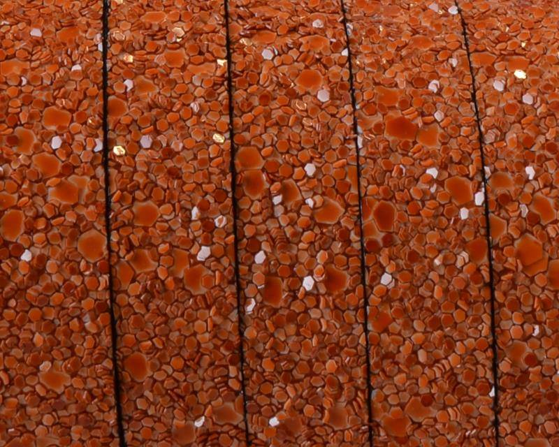 Synthetic Strand. Flat. 10x2mm. Orange. Best Quality.