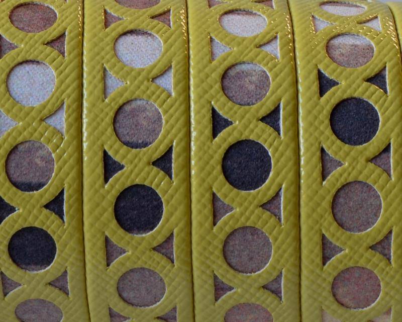 Synthetic fancy cord. Flat. 12x1.5mm. Lima-multicolor. Best Quality.