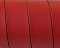Flat Leather cord. 20x1.5mm. Red-black. Best Quality. 100/120cm strand