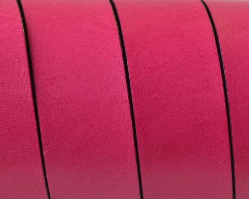 Flat Leather cord. 20x1.5mm. Fuchsia-black. Best Quality. 100/120cm strand