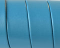 Flat Leather cord. 20x1.5mm. Metal turquoise. Best Quality.