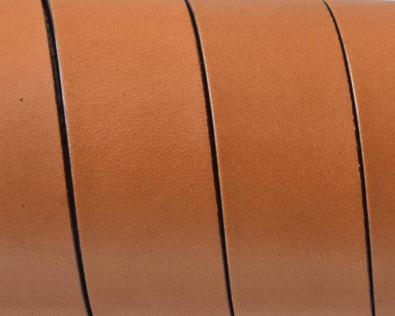Flat Leather cord. 20x1.5mm. Light Brown2-black. Best Quality. 100/120cm strand