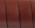 Flat Leather cord. 20x1.5mm. Dark Brown. Best Quality. 1,10-1,20M/strand