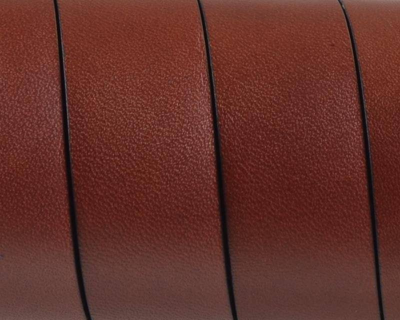 Flat Leather cord. 20x1.5mm. Dark Brown. Best Quality. 1,10-1,20M/strand