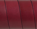 Flat Leather cord. 20x1.5mm. Garnet-black. Best Quality. 100/120cm strand