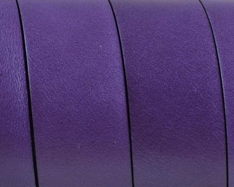Flat Leather cord. 20x1.5mm. Purple-black. Best Quality. 100/120cm strand