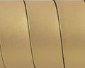 Flat Leather cord. 20x1.5mm. Metal gold2-black. Best Quality. 100/120cm strand
