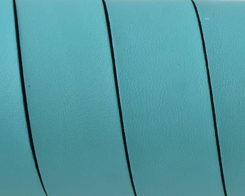 Flat Leather cord. 20x1.5mm. Sea blue-black. Best Quality. 100/120cm strand