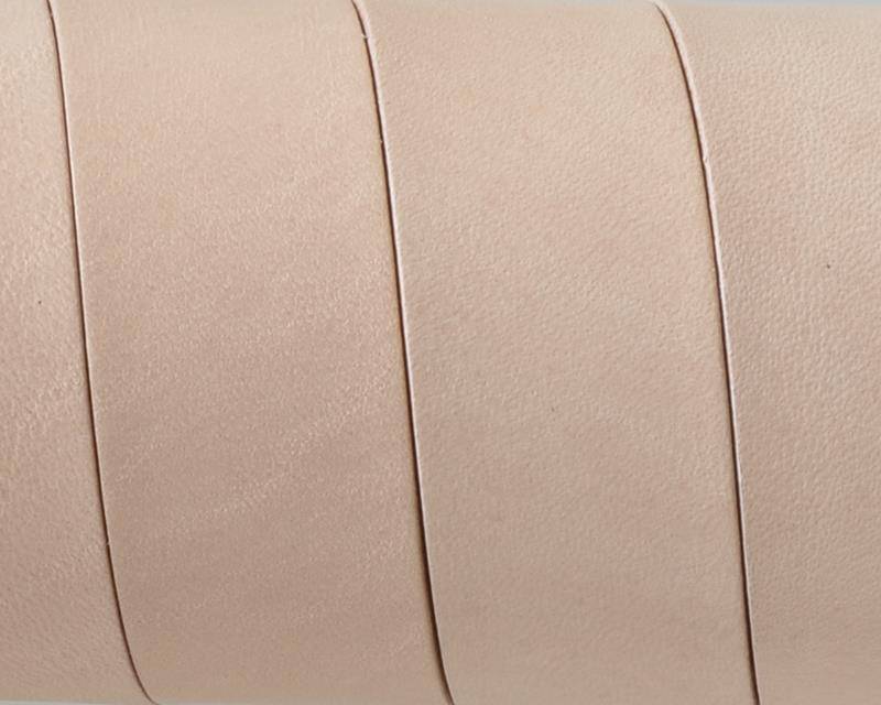 Flat Leather cord. 20x1.5mm. Natural. Best Quality. 100/120cm strand