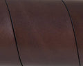 Flat Leather cord. 40x1.5mm. Dark brown. Best Quality. 100/120cm strand