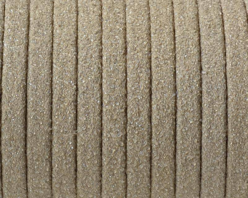 Flat Leather cord. 5x1.5mm. Points. Stone. Best Quality.