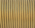 Flat Leather cord. 3x1.5mm. Metalic gold 2.Best Quality