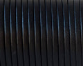 Flat Leather cord. 3x1.5mm. Black. Best Quality