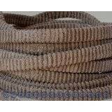 Flat Leather cord. 5x1.5mm. Light brown. Best Quality