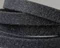 Flat Leather cord. 10x1.5mm. Dark grey. Best Quality.