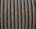 Round Leather cord. 5mm. Hollow. Sand colour. Inn.1.5mm.Best Quality.