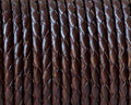 Bolo Braided Round Leather Cord. 3mm.Dark brown. Best Quality.