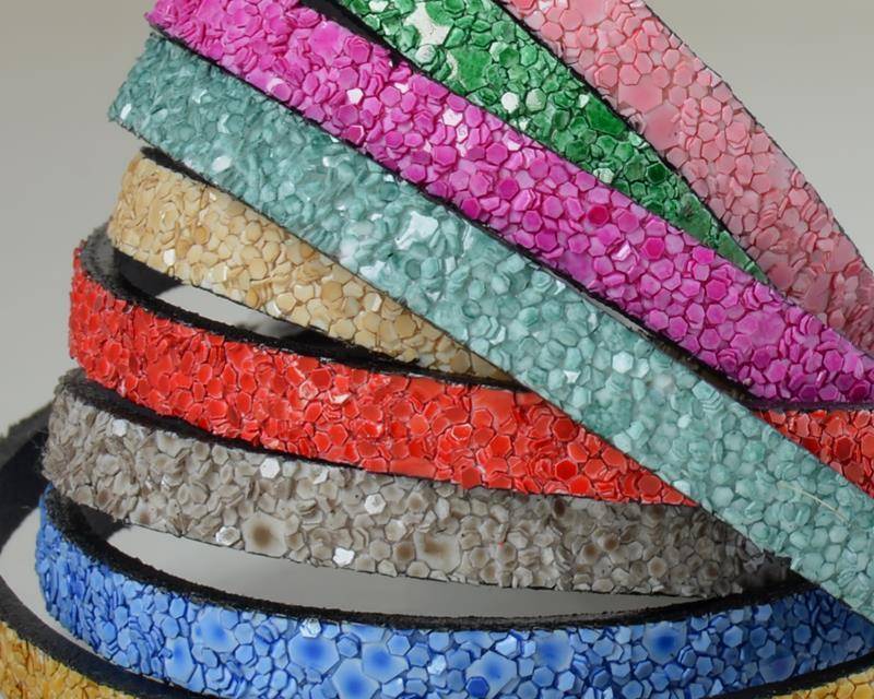 Flat Leather cord. 30x1.5mm. MIX2. Best Quality. 20cm strand 20cm strand