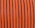 Flat Leather. 3x1.5mm. Orange. Best Quality