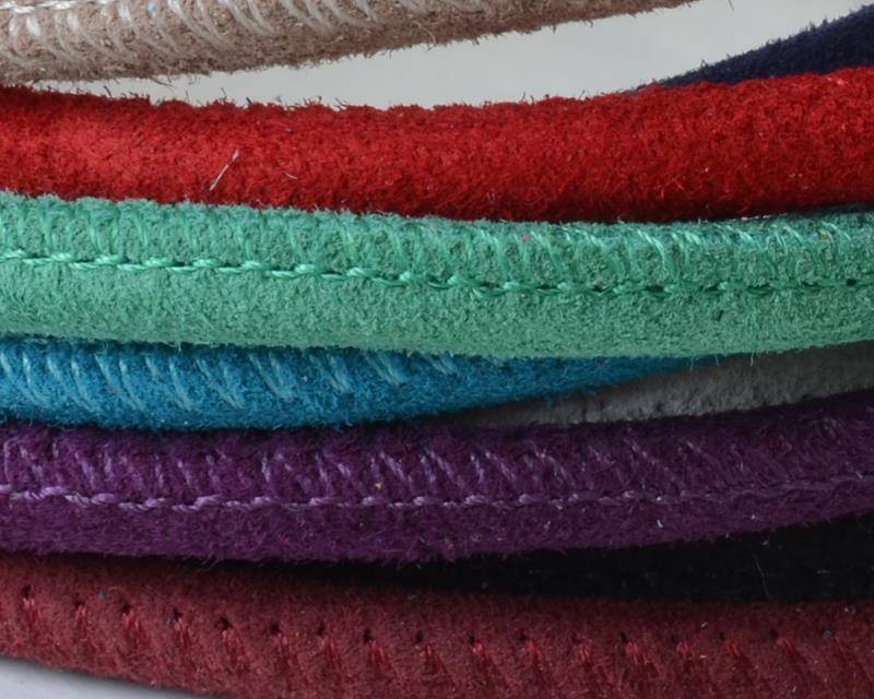 Stitched Round Leather. 5mm. Inn.1.2mm. MIX23. Best Quality 20cm strand