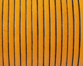 Flat Leather cord. 3x1,5mm. Yellow. Best Quality.