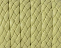 Braided plain leather cord 9x2mm. Denver. Green. Best Quality.