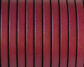 Flat leather cord 5x1,5mm. Burdeous. Best Quality.