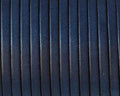 Flat leather cord 3x1,5mm. Navy Blue. Best Quality.