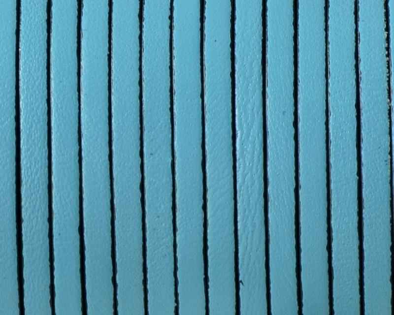 Flat leather cord 3x1,5mm. Blue. Best Quality.