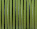 Flat leather cord 3x1,5mm. Green. Best Quality.