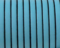 Flat leather cord 5x1,5mm. Blue. Best Quality.