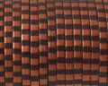 Flat Leather cord 3x1.5mm. Metalic brown copper. Best Quality