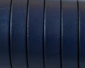 Flat leather cord 10x1.5mm. Navy Blue-Black edges. Best Quality.