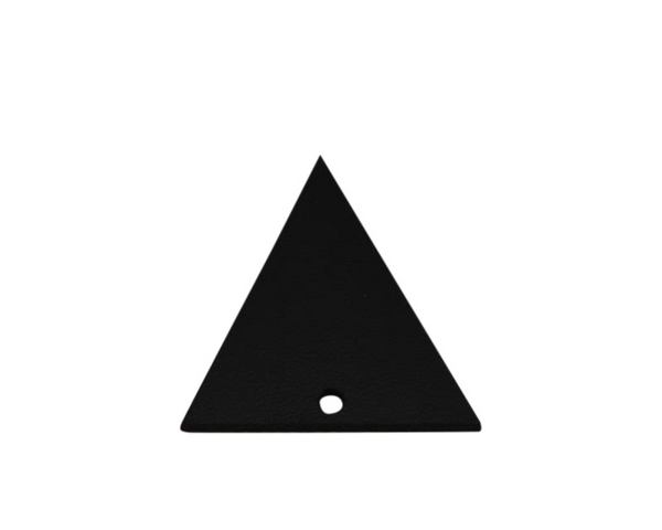 Leather pendant 35x34mm. Black. Inn.2mm. Best Quality