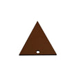 Leather pendant 35x34mm. Light brown. Inn.2mm. Best Quality
