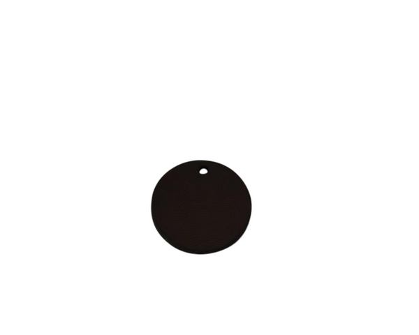 Leather pendant 25mm. Dark brown. Inn.2mm. Best Quality